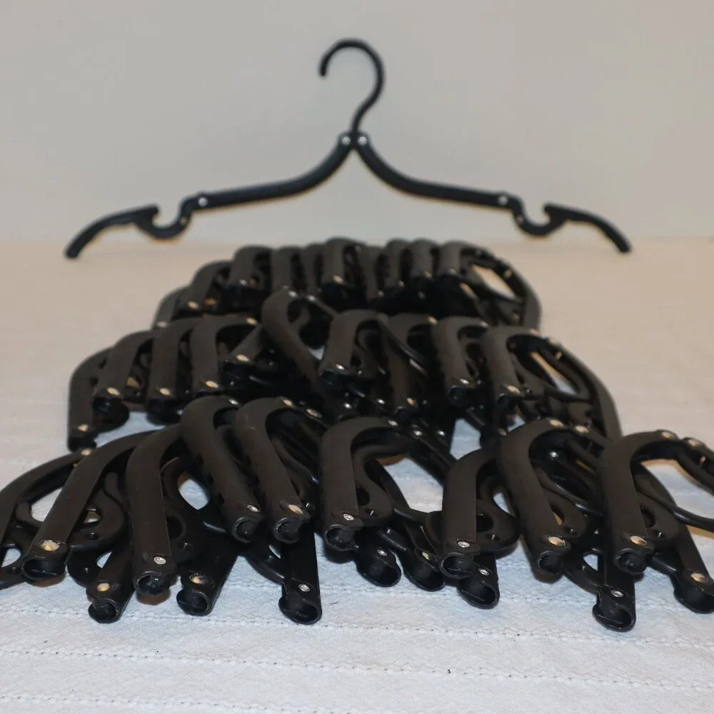 Foldable Travel Clothes Hangers 20 Bundle – Portable Collapsible Space-Saving